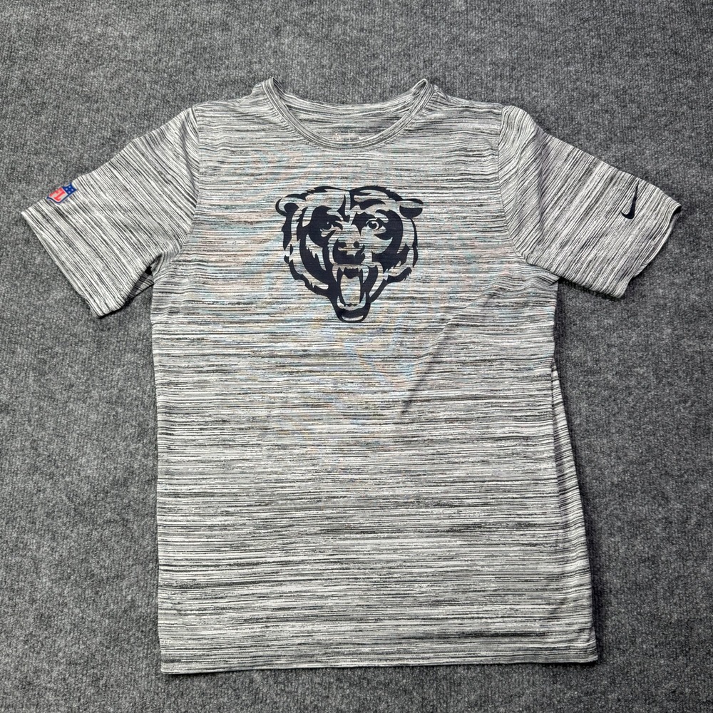 Chicago Bears Nike Shirt Mens XL Grey Space Dye Dri Fit NFL Training Heather